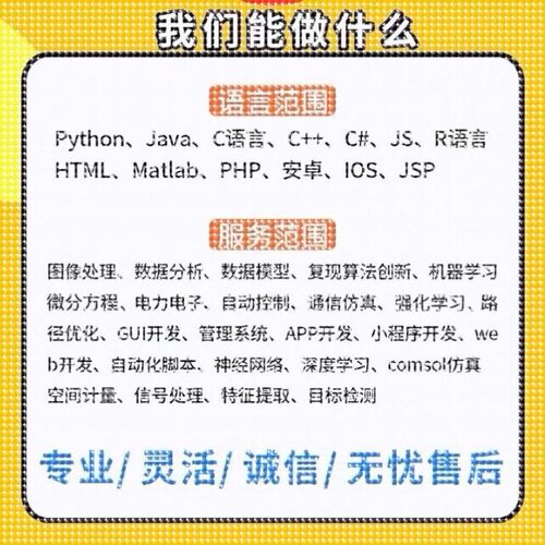 Matlab代编程序python深度机器学习神经网络图像处理通信仿真算法