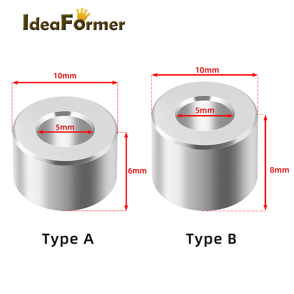 欧标铝型材滑轮隔离柱