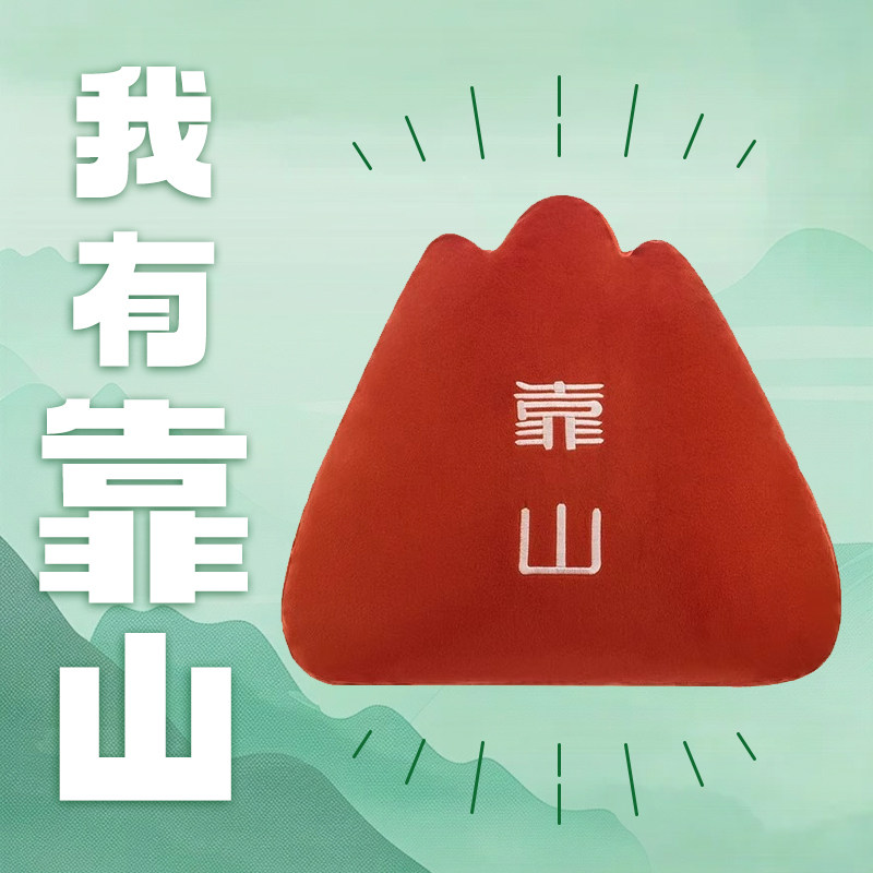 【靠山抱枕】，我有靠山图片