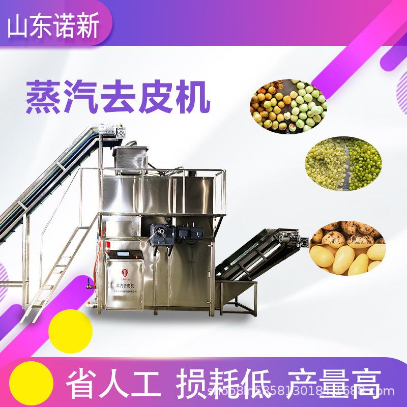 诺新机械果蔬蒸汽去皮机马铃薯高温烫皮机红薯地瓜物理去皮设备