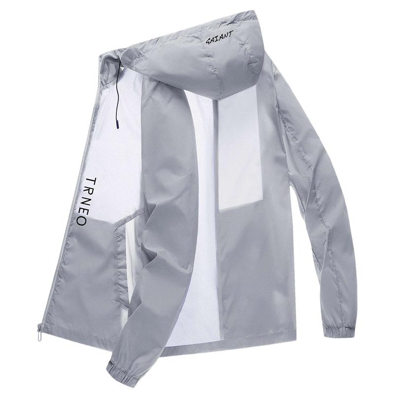 高端防晒衣男款夏季新品休闲大码连帽青年防晒服男装皮肤衣潮
