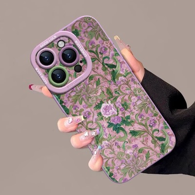 【进口液态硅胶】法式中国风适用苹果16promax手机壳iphone16e新款16pro女神15超火14plus艺术ins软13气质12