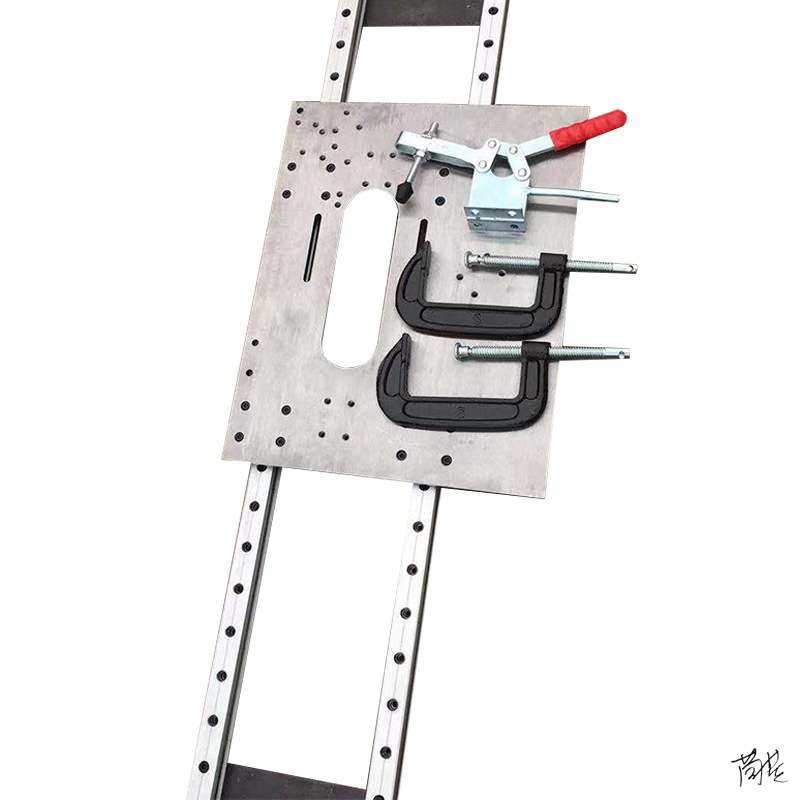 新木工机械立铣推台导轨立铣机滑台导轨送料推板轨道地锣机立轴滑