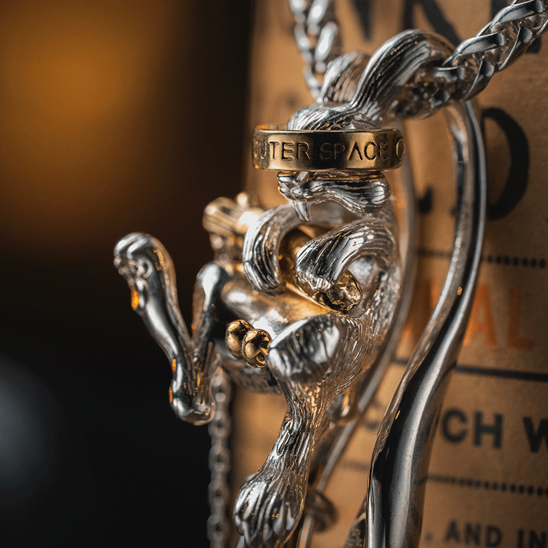 长耳兔原创设计小众高级感项链