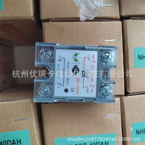 虹润NHR-SSR-40DAH固态继电器SSR-25DDAH