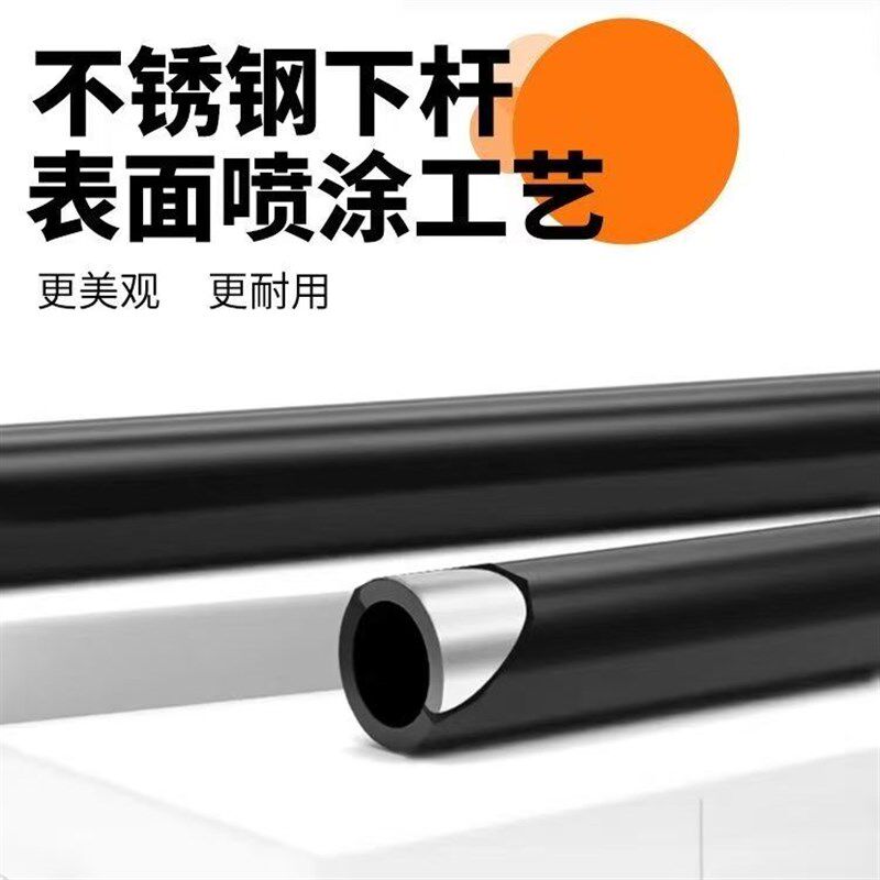 钓伞加厚加长不锈钢下杆焊接丝口钓鱼伞地插杆垂钓伞2.2米2.4米杆