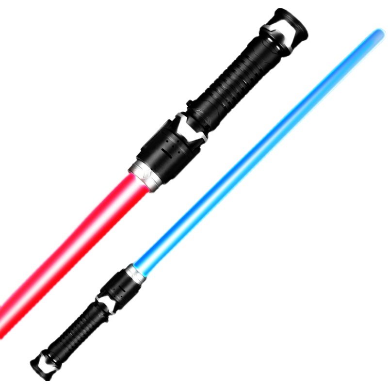 星球大战光剑可伸缩激光剑男孩玩具激光棒发光棒声光剑的面具披风