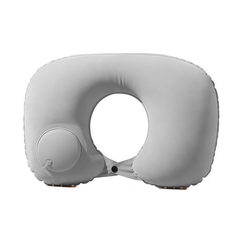 充气u型枕u形枕按压式护颈枕头飞机坐车旅行神器便携脖子缓解酸痛