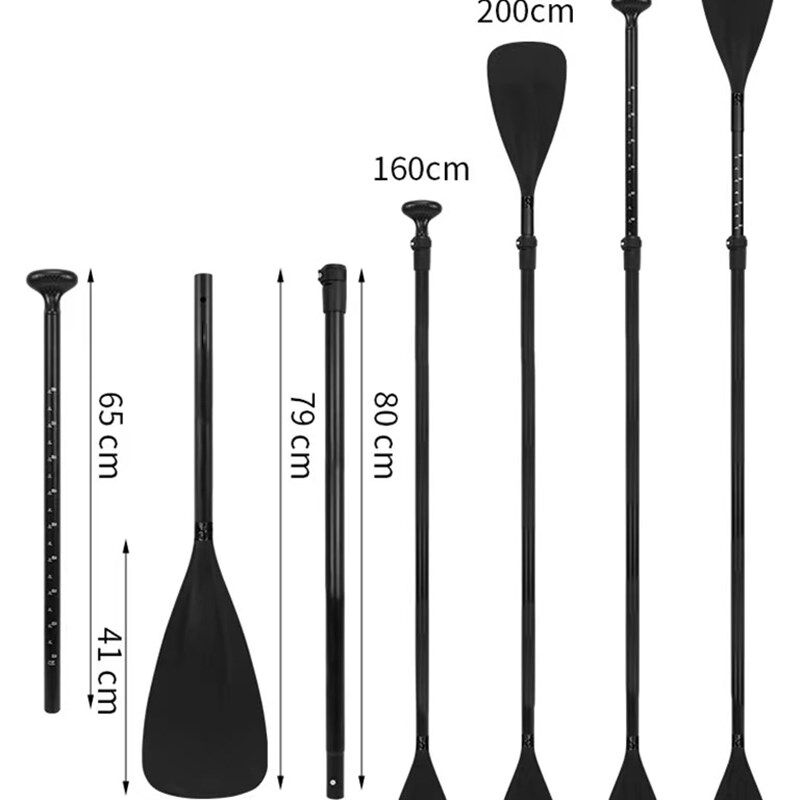 SUP桨板划桨单双头两用桨尼龙桨叶铝合金碳纤维纹理船桨便携专业