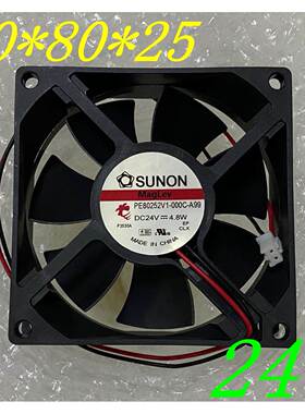 建准PE80252V2/V3/V1/B1/B3-000C/D00U/0000-A99/G99/F99 24V风扇