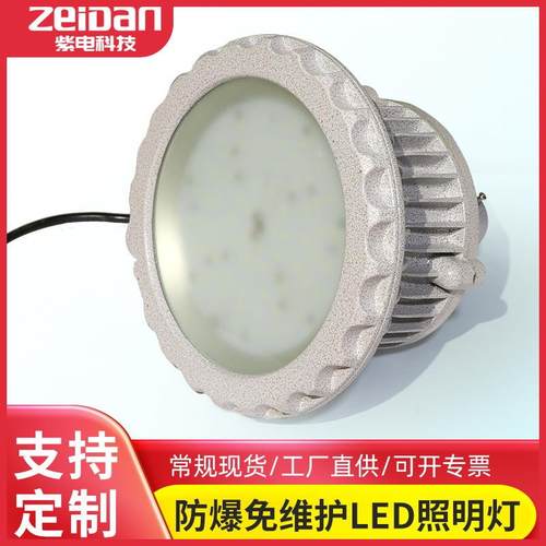 LED防爆免维护圆形投光照明灯车间工业厂房仓库防爆防腐防尘灯
