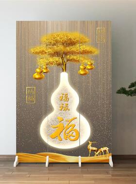 。中式家用屏风隔断客厅卧室进门口卫生间遮挡帘办公室简易移动折