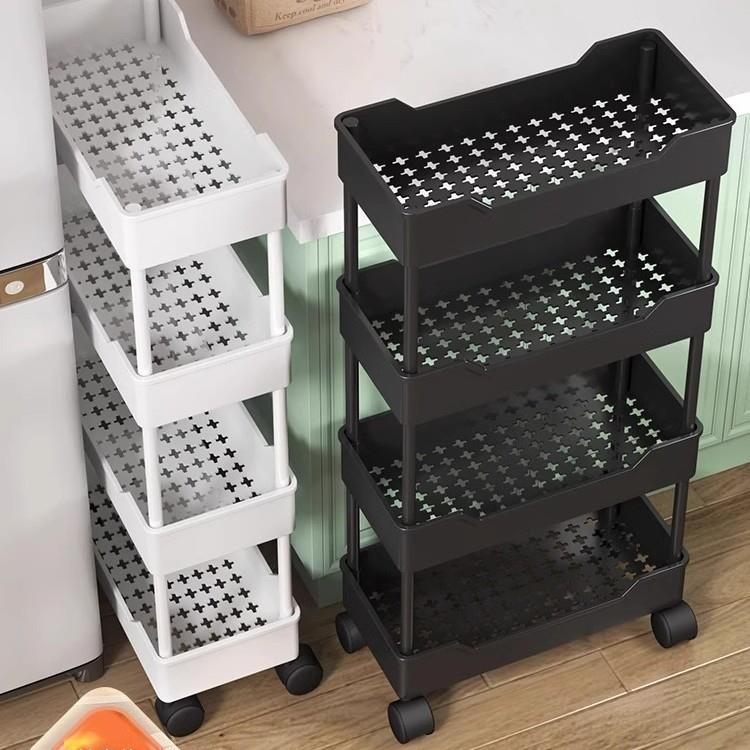 夹缝置物架落地多层厨房窄缝隙卫生间浴室零食小推车冰箱侧收之新