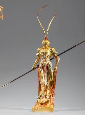 铜金岁月齐天大圣孙悟空铜器摆件黑神话齐天大圣孙悟空彩铜器摆件