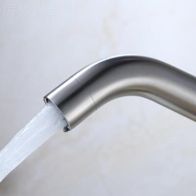 玻璃盆YPD弯嘴咀台304锈钢面盆龙加高上盆龙头不头锈钢水龙不头厂