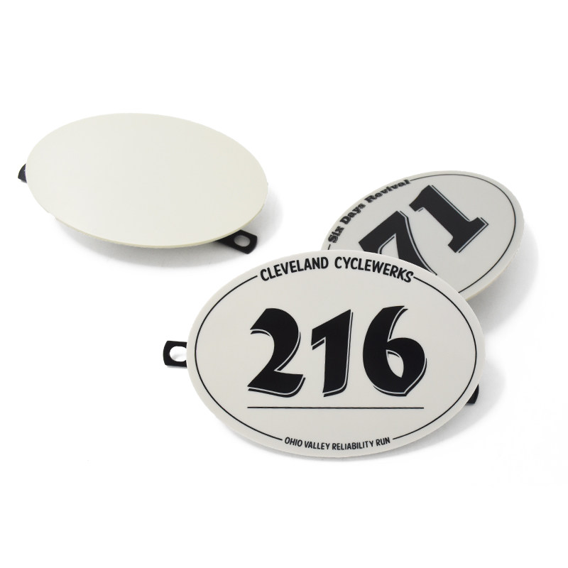 轻骑游侠U侠3X复古摩托车改装咖啡攀爬号码牌装饰号码板71号牌