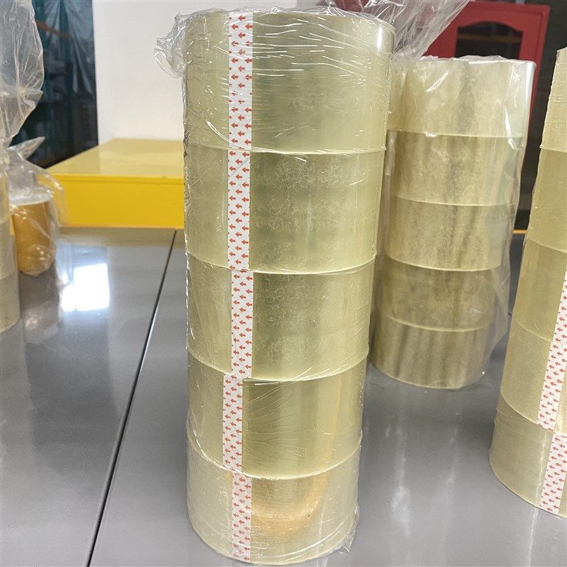 120米超大卷加长加厚透明胶带防水工厂打包封装快递分装超强粘性