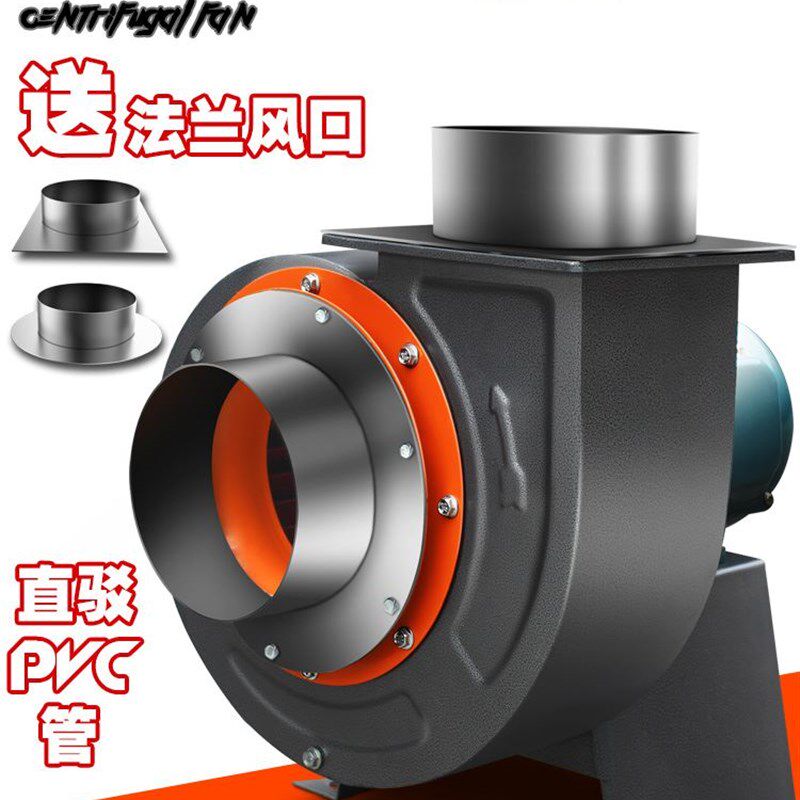 离心风机厨房专用排油烟静音强力220V380V排气通风工业管道抽风机
