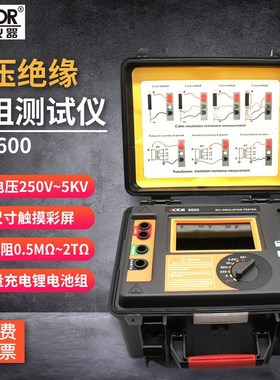 胜利高压绝缘电阻测试仪 兆欧表 电阻测试器VC9600B/S