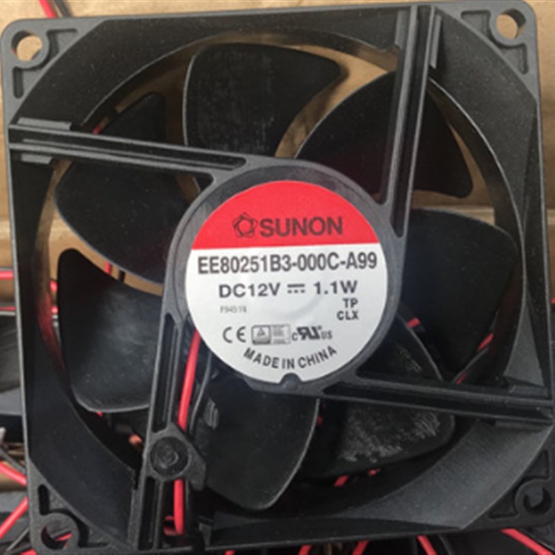 EE80251B3-000C-A99 全新原装SUNON建准 8025 12V 1.1W 8CM 风扇