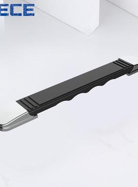 黑色橡胶一字可把伸缩箱包手拉工CIU箱抽屉手手提箱道具箱具五金