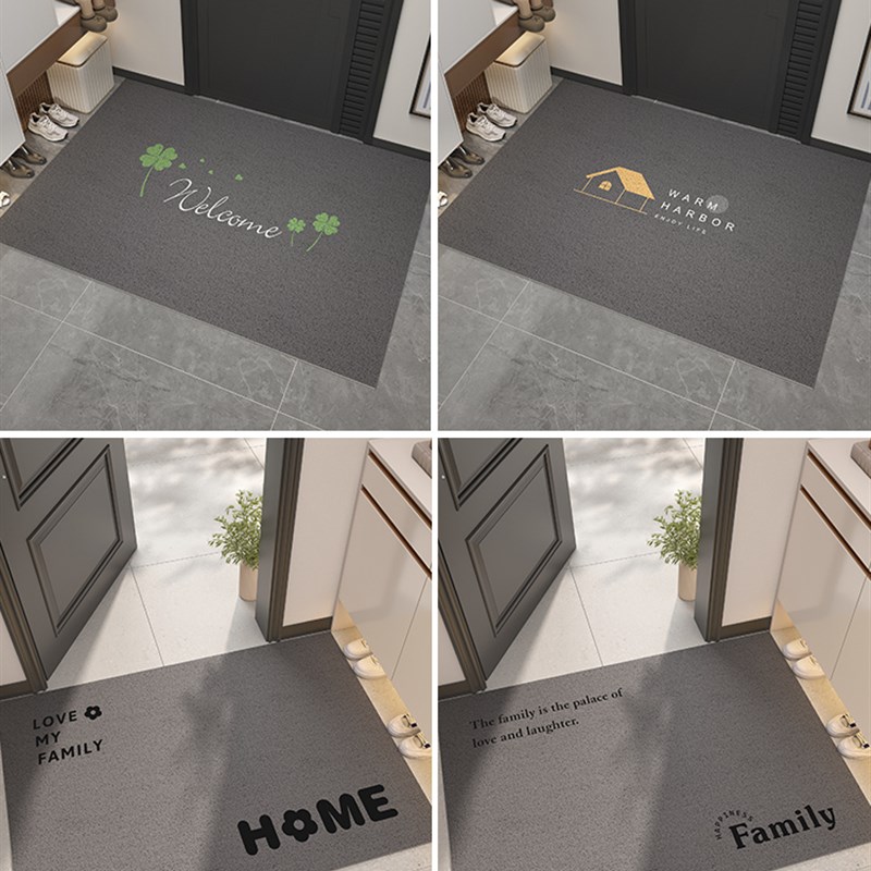 入户门地垫进门大门口丝圈脚垫2023新款耐脏玄关门垫进户除尘地毯