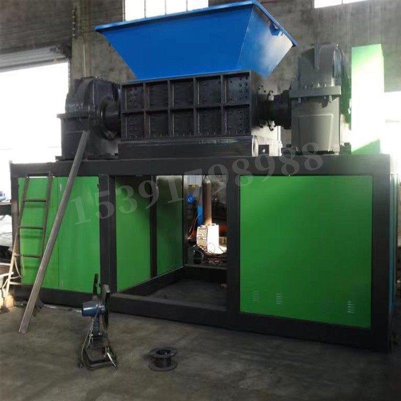 大型撕碎机工业多功能双轴破碎机塑料铁皮木材垃圾金属废铁粉碎机,机械设备,破碎机,淘宝优惠券,粉丝福利购,淘宝优惠卷