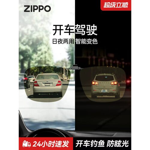 ZIPPO近视墨镜夹片日夜两用