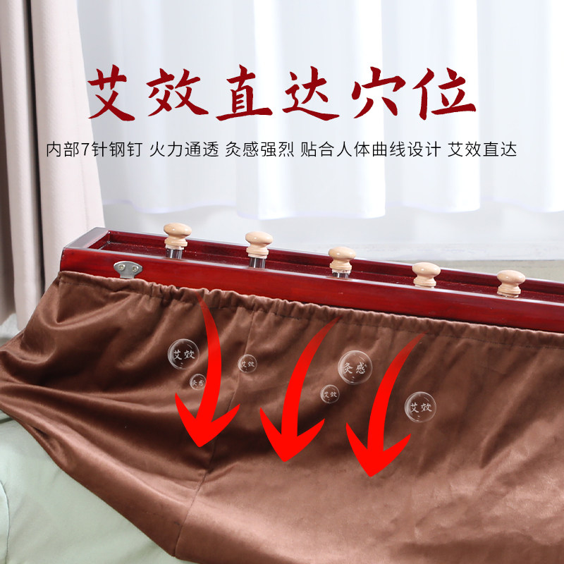 实木无烟艾灸盒随身灸美容院龙骨灸器具背部脊柱督脉灸工具火龙灸