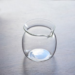 圆满玻璃公道杯高档透明耐热高硼硅分茶器无耳茶海茶具配件公杯