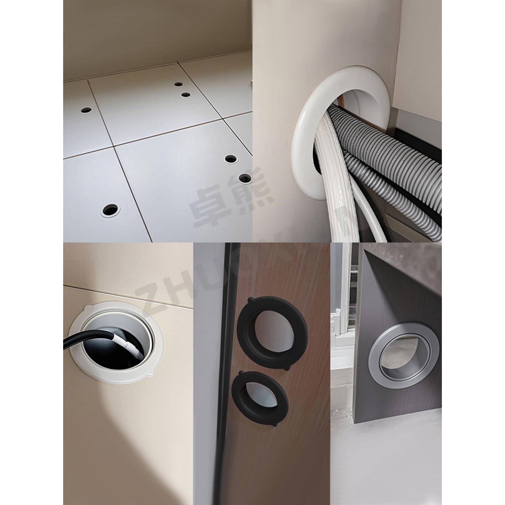 双面橱柜开孔封边圈孔洞洗衣机柜孔盖穿线装饰盖遮丑橱窗柜子盖板