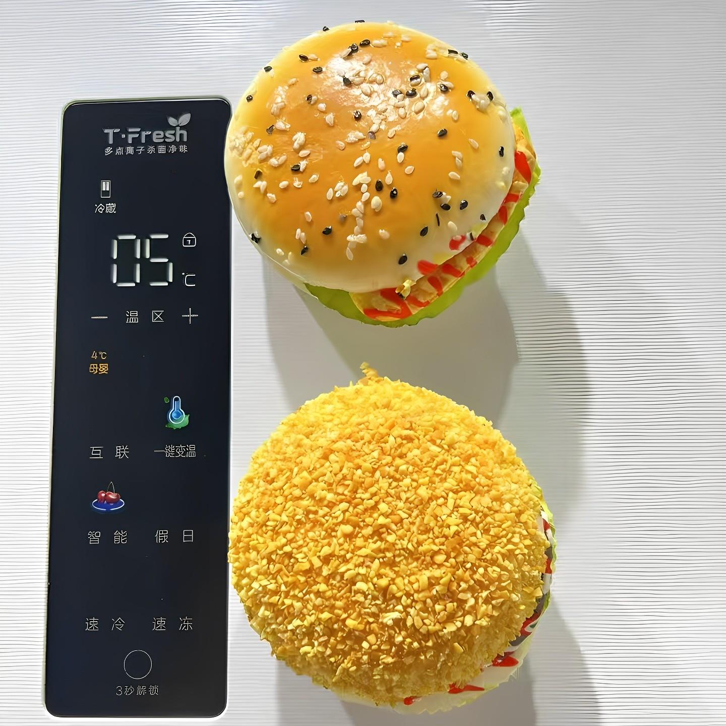 【新家的100个快递】汉堡冰箱贴仿真汉堡包食玩高颜值磁吸装饰品