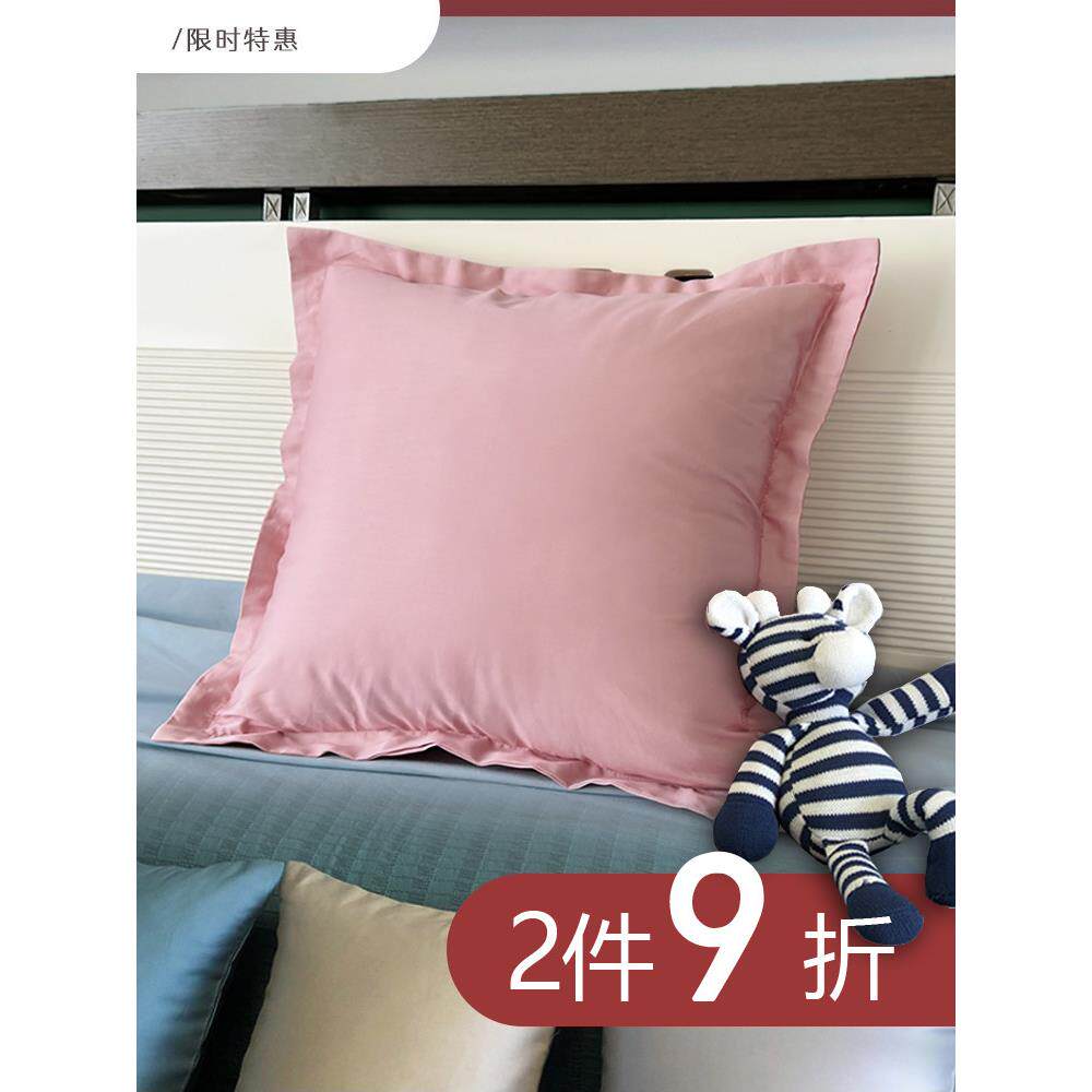 纯棉床上大靠垫套45北欧抱枕套不含芯65x65x60x60卧室床头靠背套