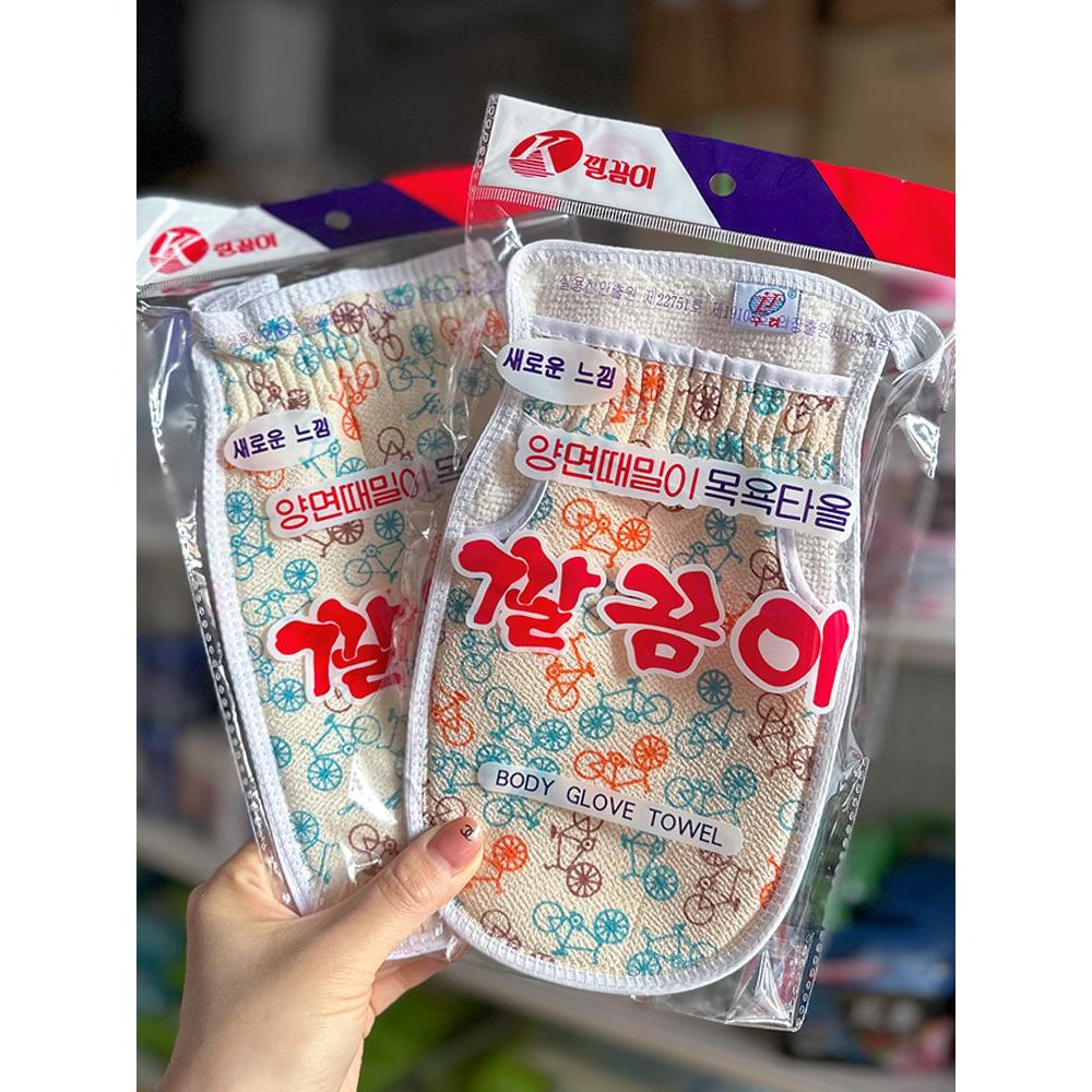 韩国搓澡巾家用搓泥搓灰女士下灰洗澡巾浴擦双面搓背澡巾搓澡神器