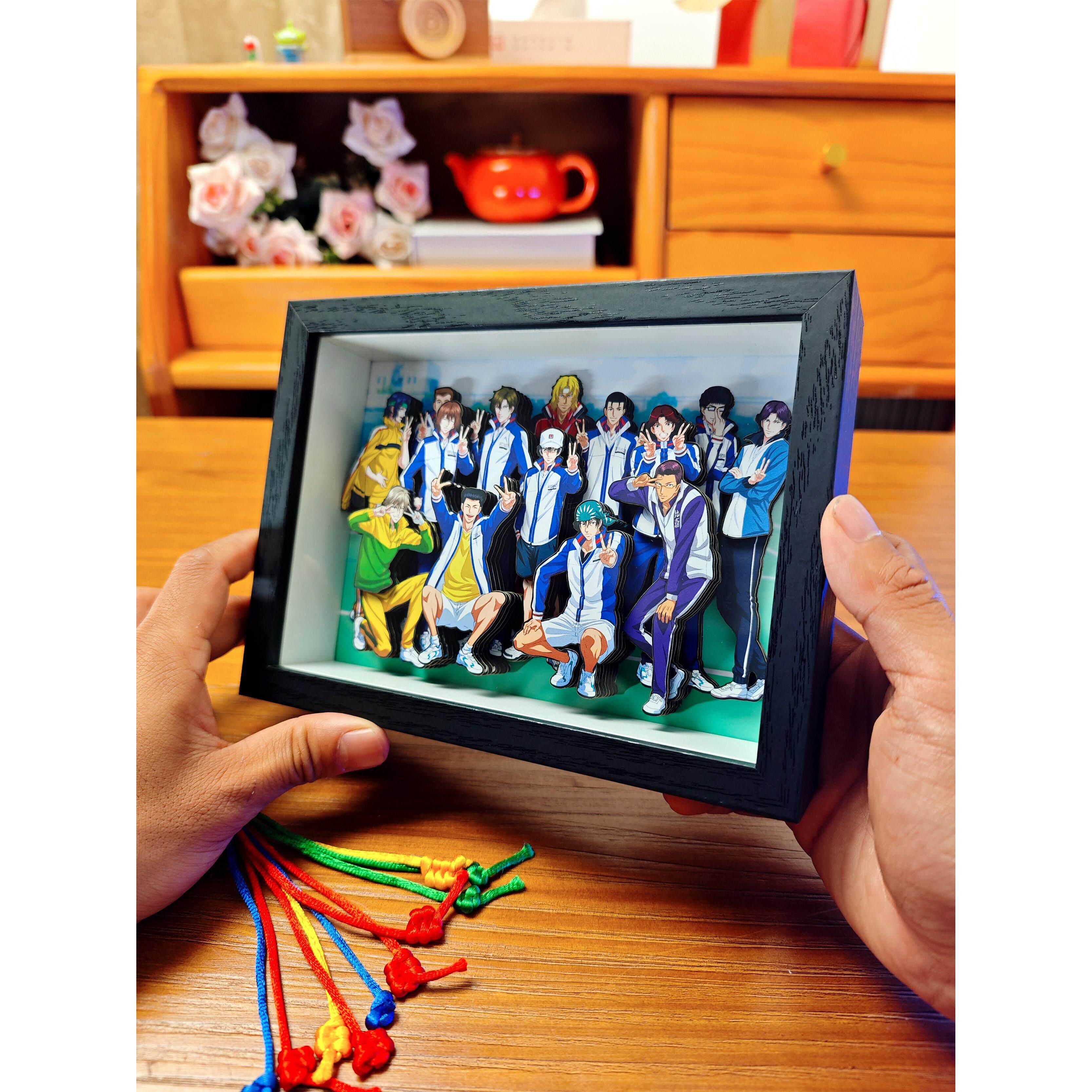 网球王子3D全家福纸艺立体画二次元周边手办装饰挂画摆台手工礼物