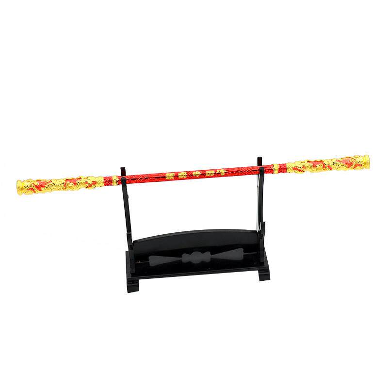 游戏周边金属兵器 西行劫如意金箍棒孙悟空合金模型玩具摆件22cm