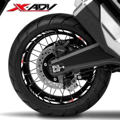 适用于本田Xadv750 X-Adv750轮毂贴纸轮辋贴花反光贴纸汽车贴纸修