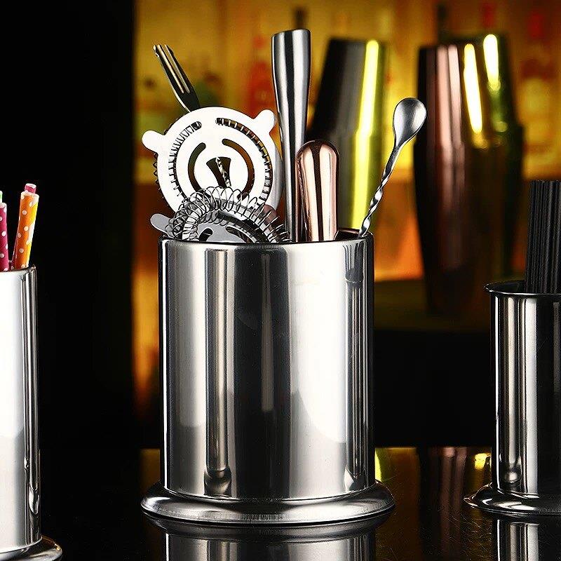 酒吧聚采调酒工具收纳筒 吧勺收纳筒  吧台调酒小工具筒 吧勺筒