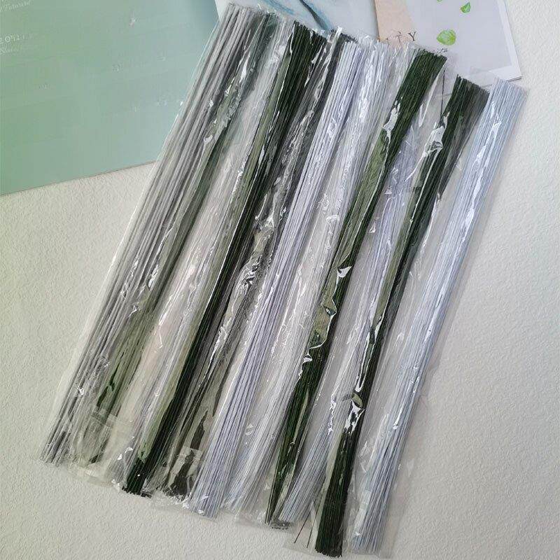 糖纸花纸包铁丝翻糖铁丝翻糖糖纸花支撑花杆铁丝缠绕花瓣纸铁丝