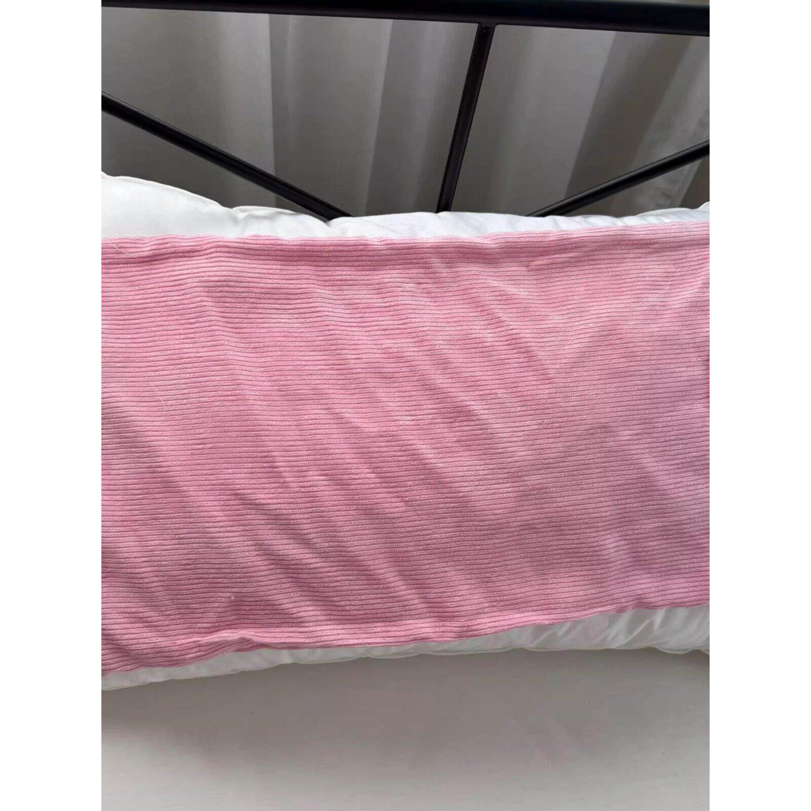 清仓特惠 诧寂风纯色沙发办公室腰靠抱枕套30X50午睡腰垫靠枕套子
