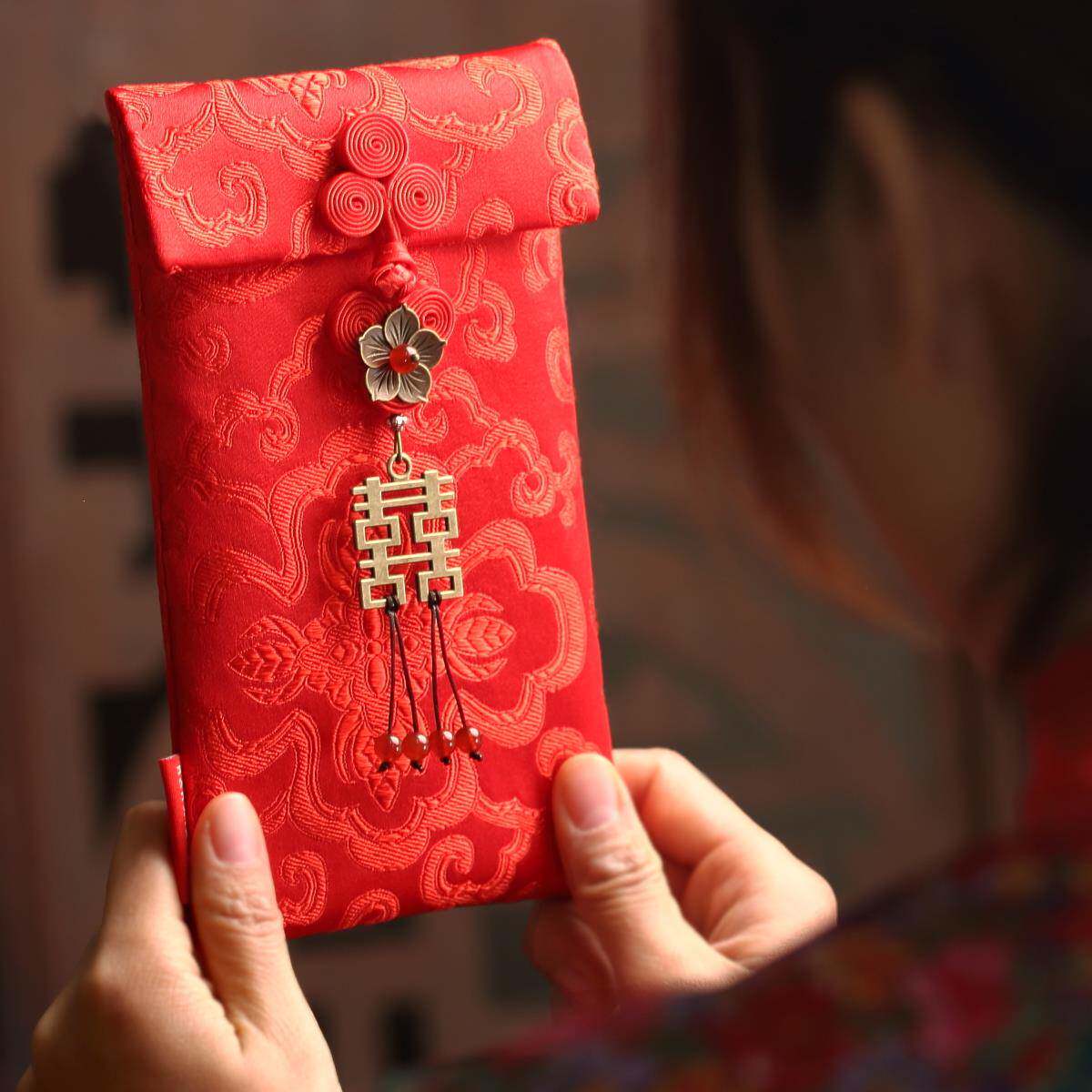 结婚喜字创意随礼万元布红包份子钱袋婚礼敬茶改口高档彩礼大红包