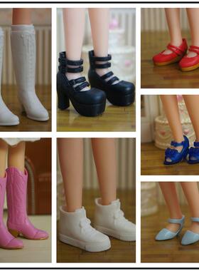 丽嘉娃娃鞋6分AZONE14体心 烂草莓 licca丽佳平脚娃娃鞋子