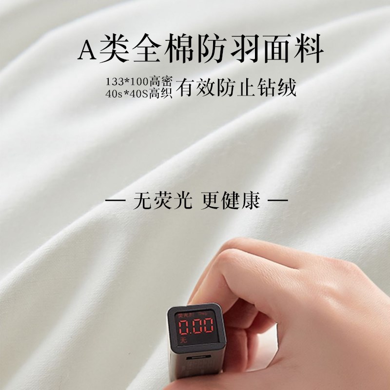 羽绒抱枕芯鹅毛内胆靠枕芯45x45酒店方形枕头沙发大靠背A类全棉50