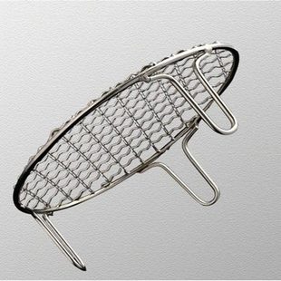 圆形带脚不锈钢烧烤网架子铁网格网粗碳炉茶炉围炉煮茶电陶炉烤架