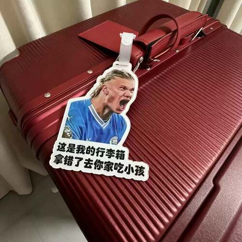 哈兰德专属防丢行李牌创意明星
