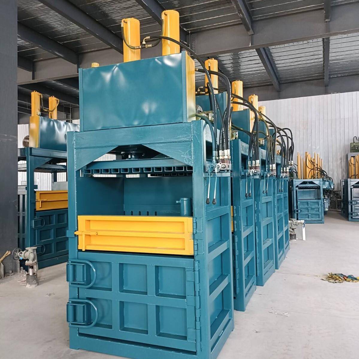 废纸箱液压打包机服装稻草秸秆废铁打包机塑料瓶塑料纸壳打包机