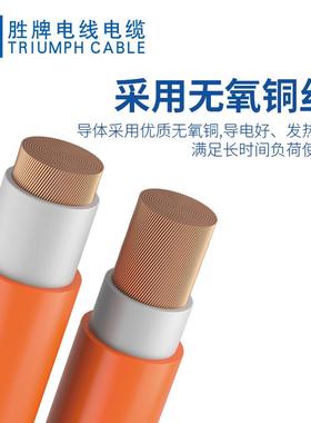 胜牌 EV汽车充电橙色多股柔软焊机线 RVV 10-240平方双护套火牛线