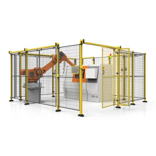 工业机器人围栏防护罩工作台亚克力防静电PC板点焊弧焊工作站