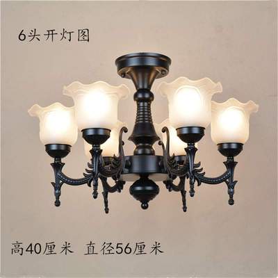 中山古镇灯饰灯具 卧室餐厅客厅灯合金 欧式吸顶灯简约吊灯