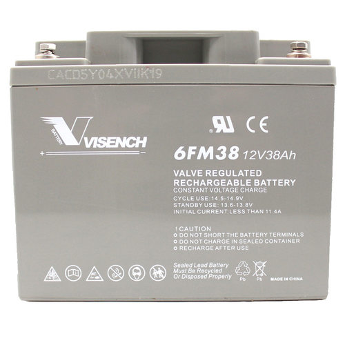 VISENCH/威神UPS蓄电池12V38AH免维护铅酸蓄电池安防质保三年